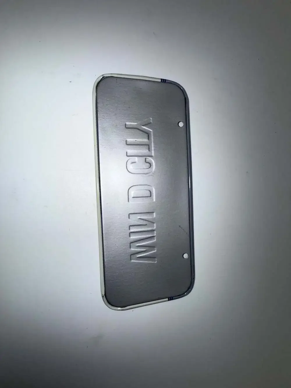 Vintage 1990 Post Cereal Mini Metal Illinois License Plate Souvenir - WIN D CITY